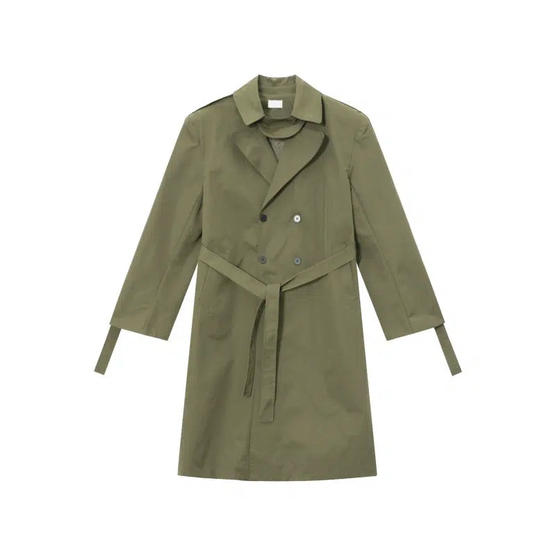 Long Belted Trench Coat