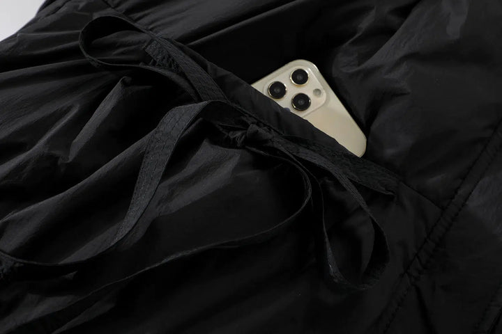 Long Hooded Pockets Down Jacket