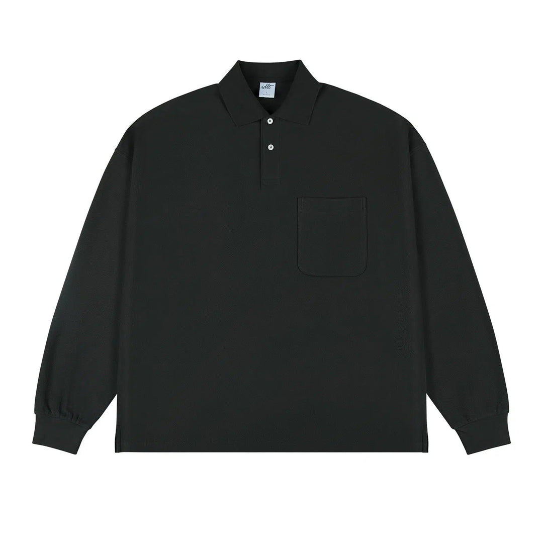 Long Sleeve Pocket Polo Shirt