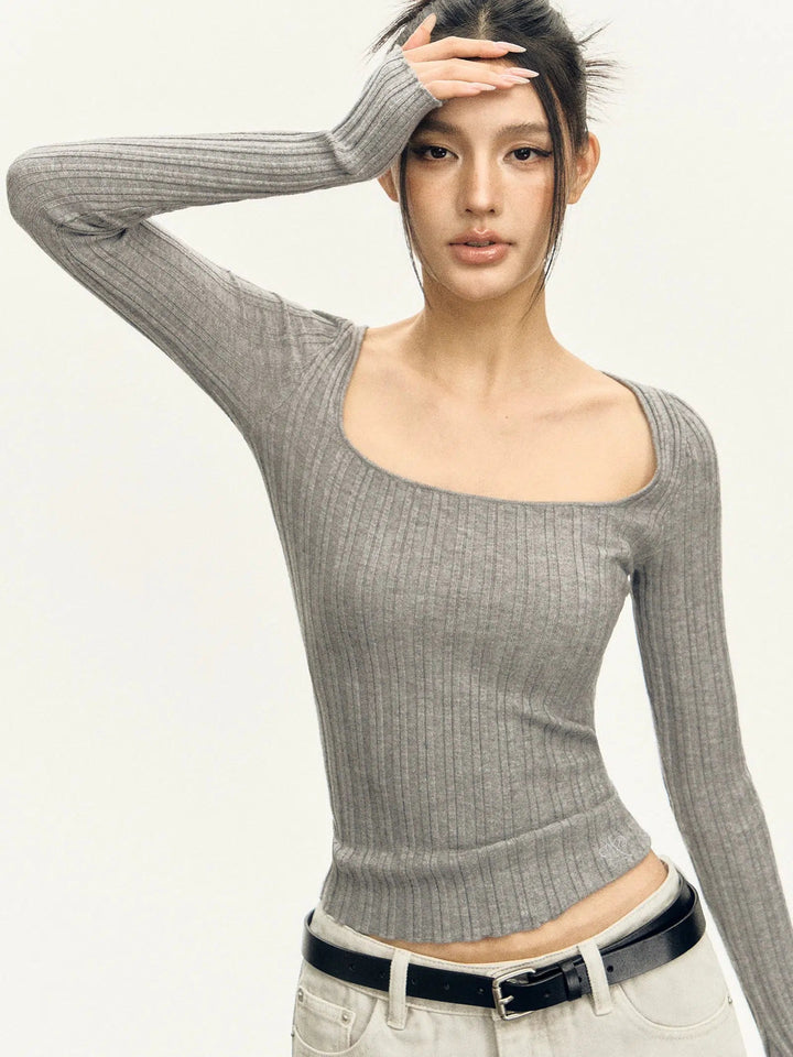 Long Sleeve Ribbed Turtleneck Sweater