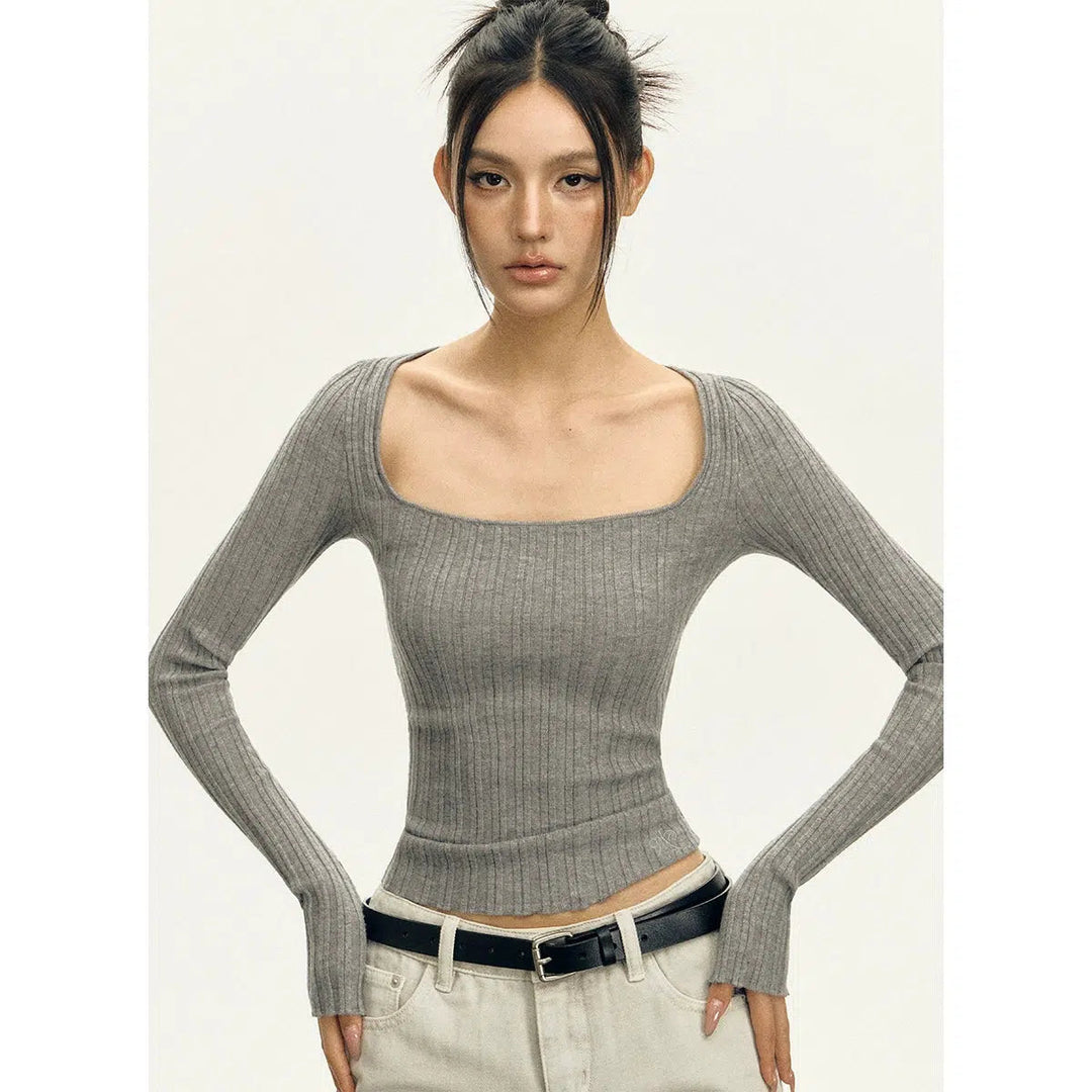 Long Sleeve Ribbed Turtleneck Sweater