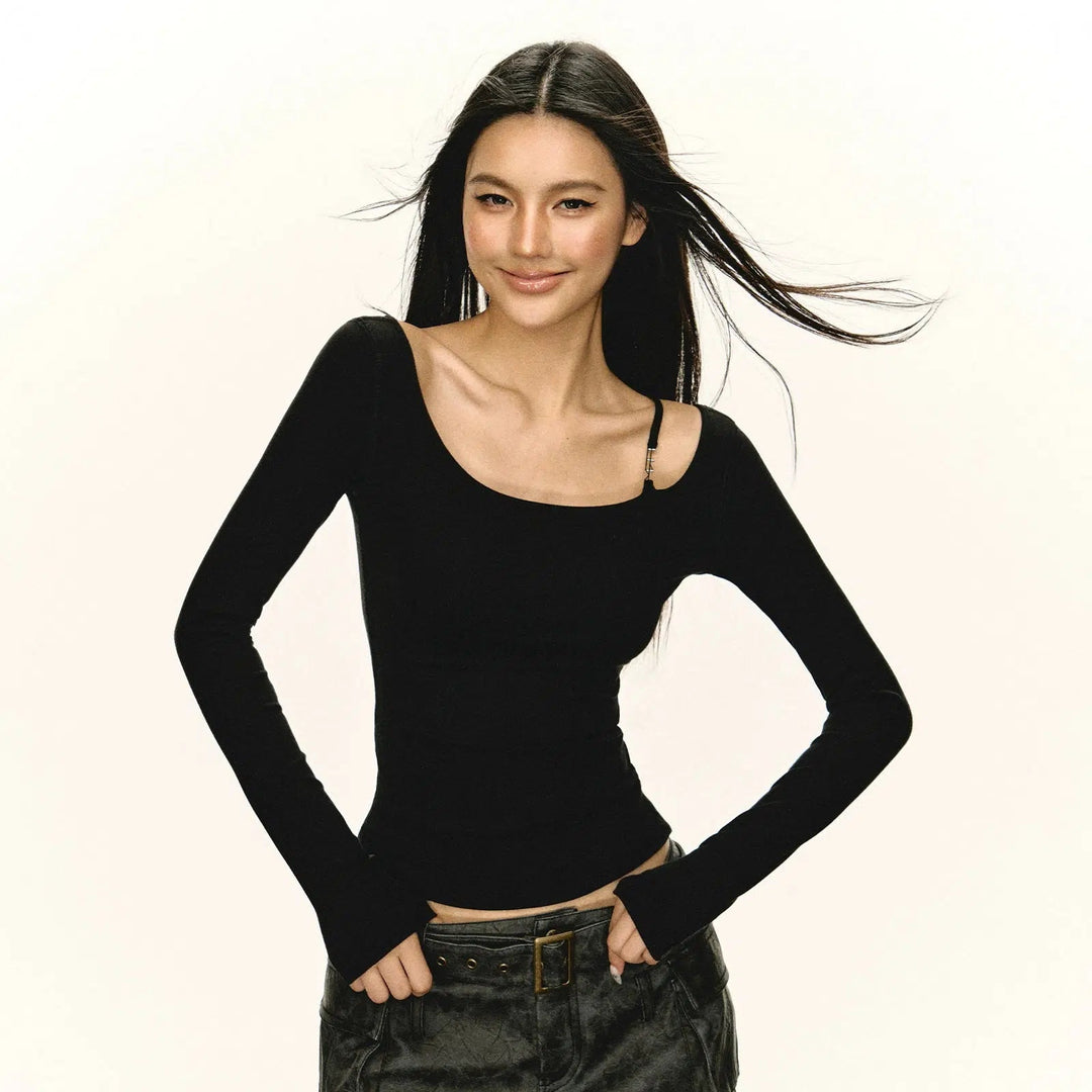 Long Sleeve Ribbed Turtleneck Top