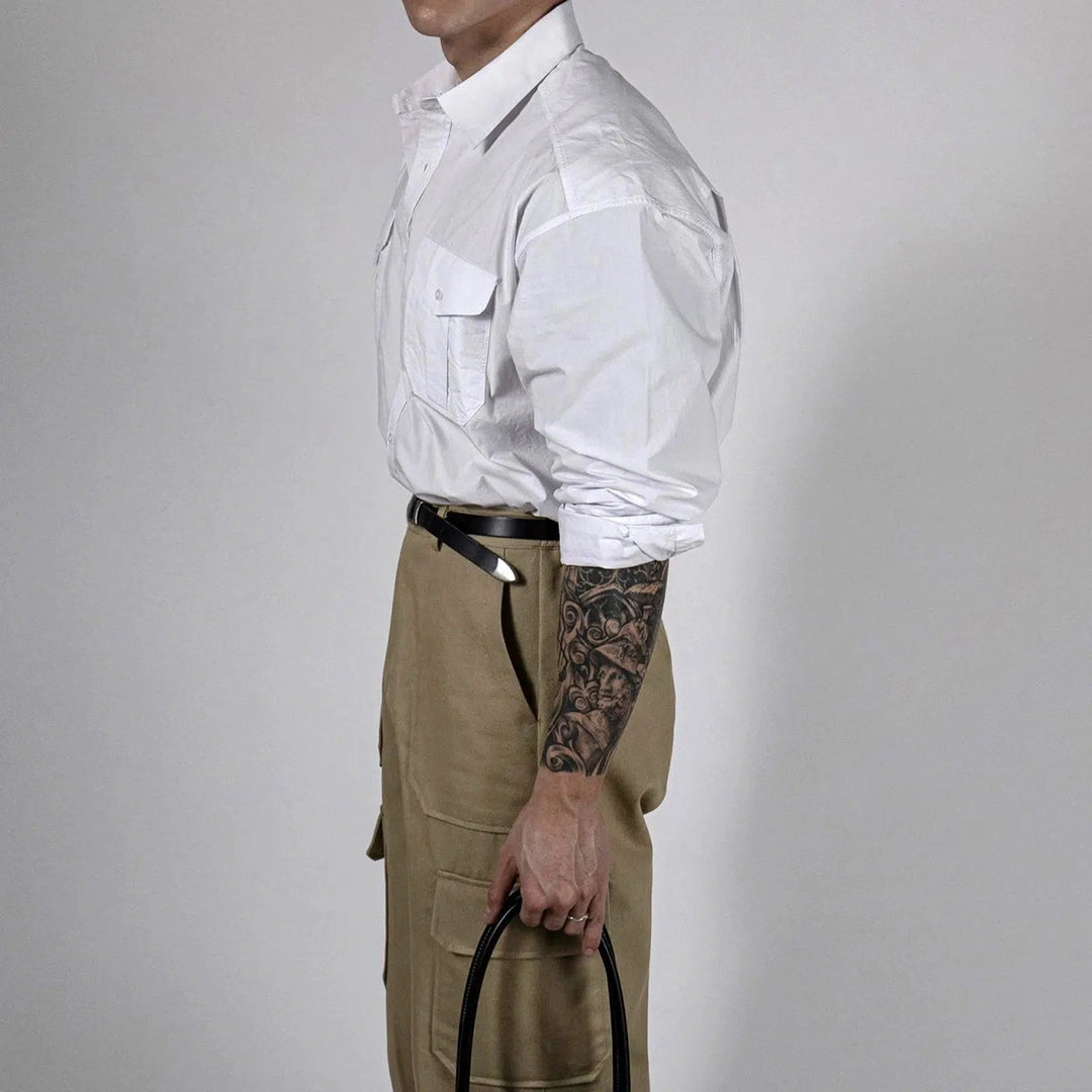 Long Sleeve Utility Pockets Shirt