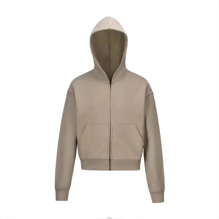 Loose Basic Hooded Sweatshirt