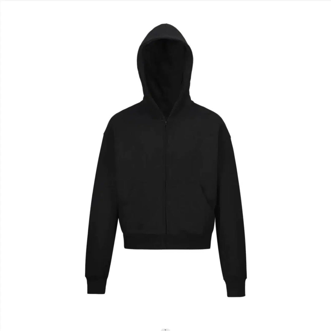 Loose Basic Hooded Sweatshirt