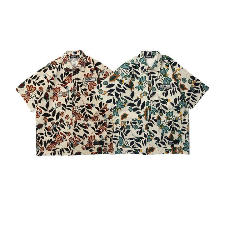 Loose Chiffon Floral Shirt