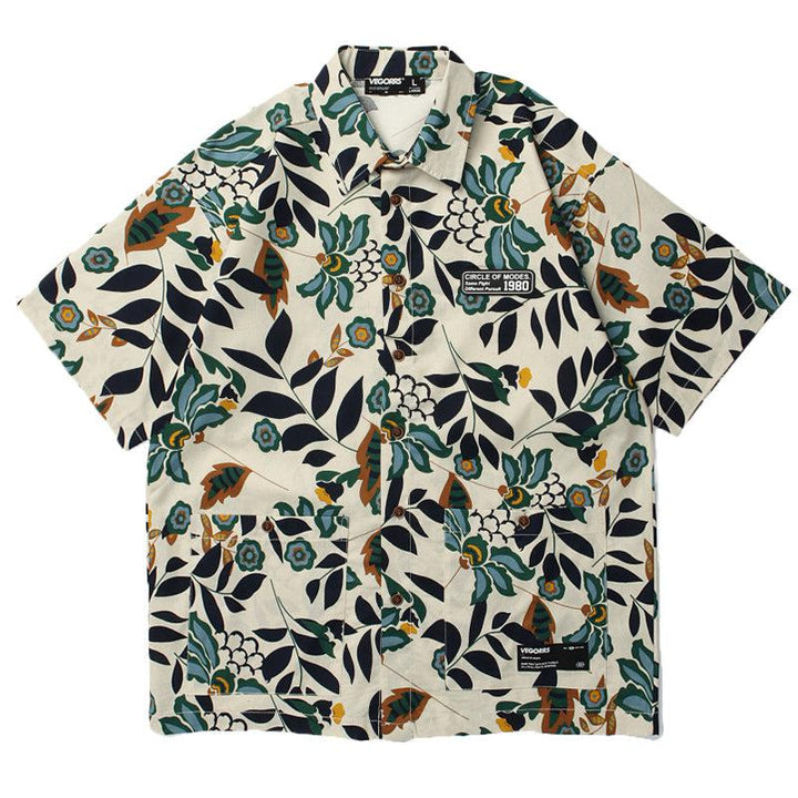 Loose Chiffon Floral Shirt