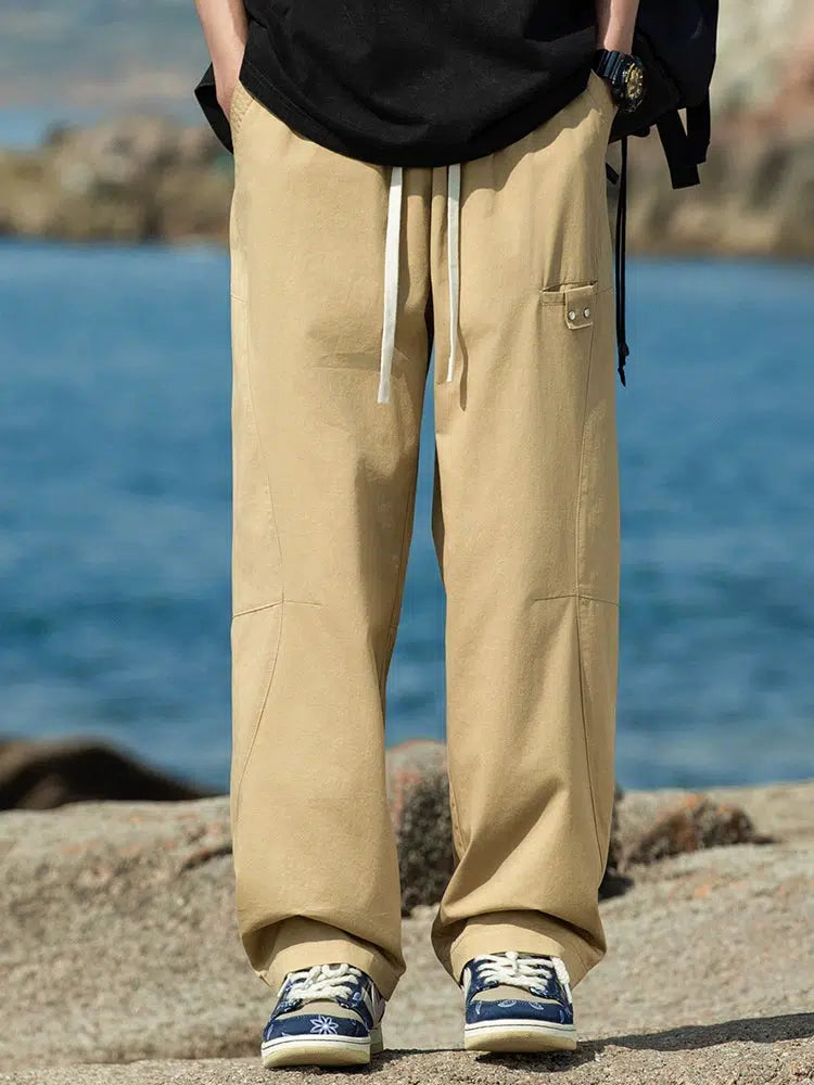 Loose Drawstring Casual Pants