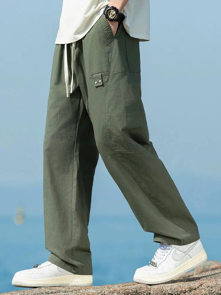 Loose Drawstring Casual Pants