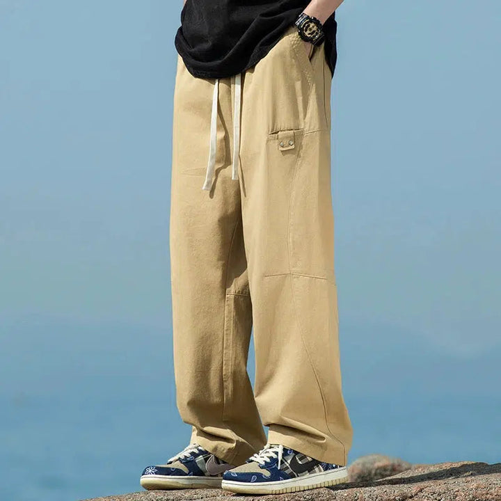 Loose Drawstring Casual Pants