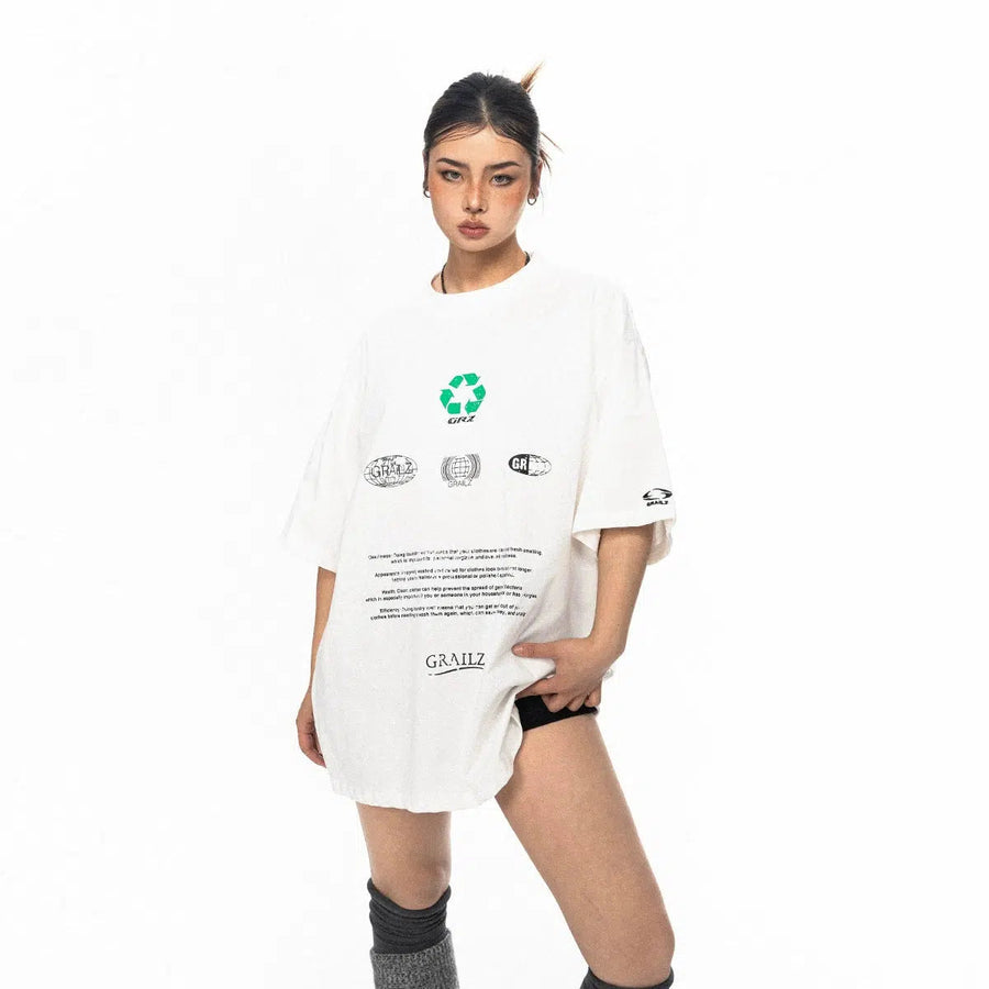 Loose Fit Eco-friendly Logo Printed T-shirt