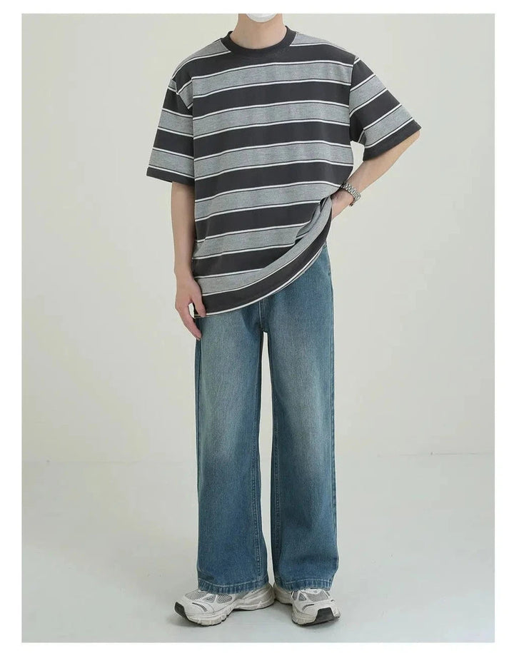 Loose Fit Striped T-shirt