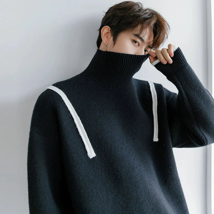 Loose Fit Turtleneck Sweater