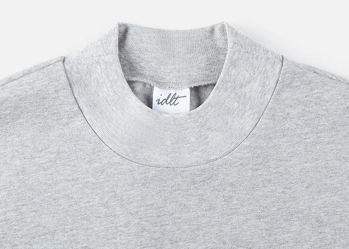 Loose Half Turtleneck T-shirt