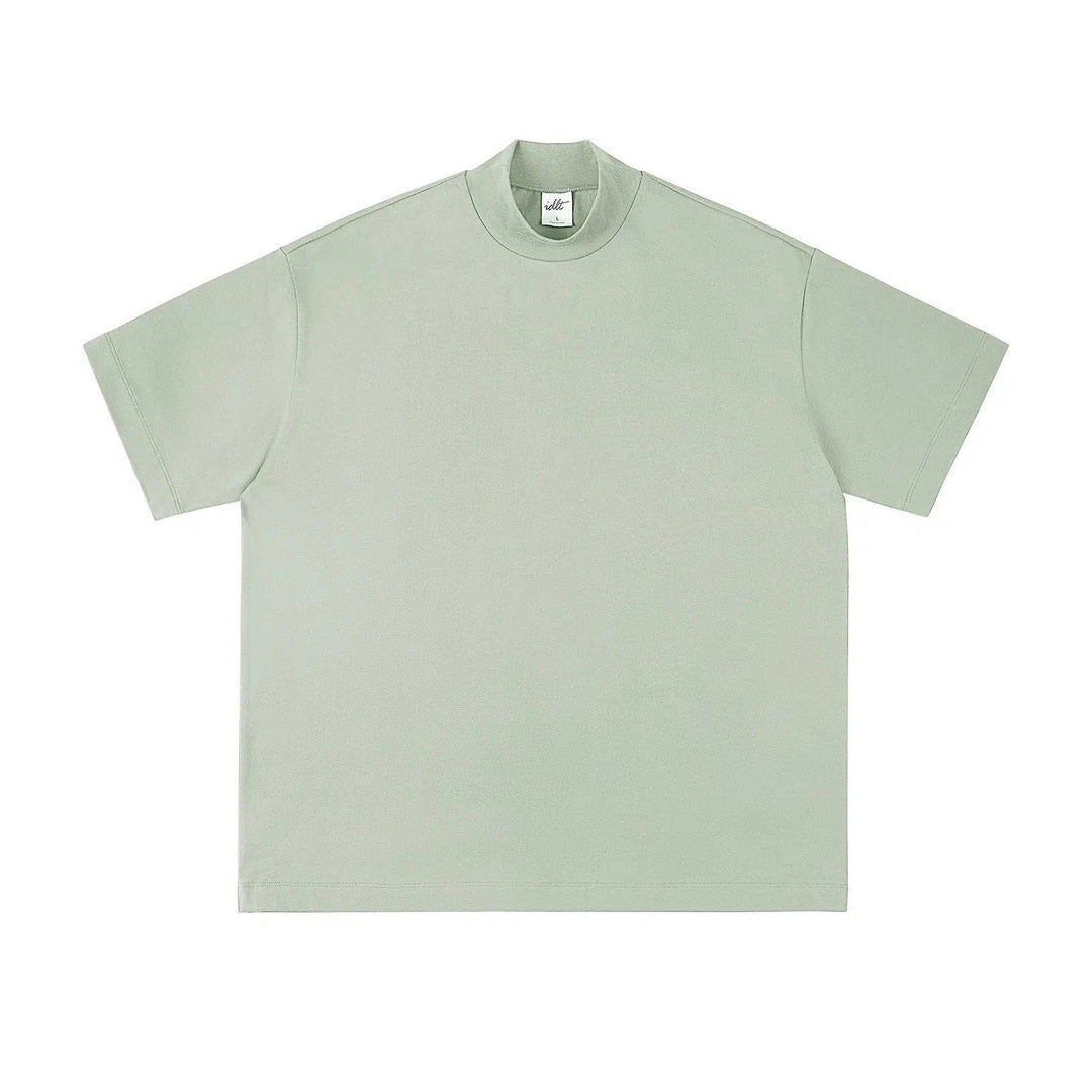 Loose Half Turtleneck T-shirt