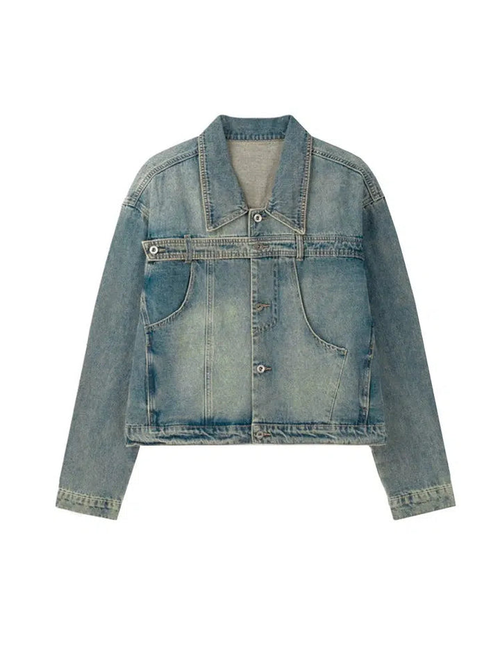 Loose Lapel Denim Jacket