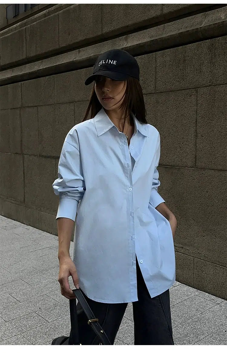 Loose Long Sleeve Dress Shirt