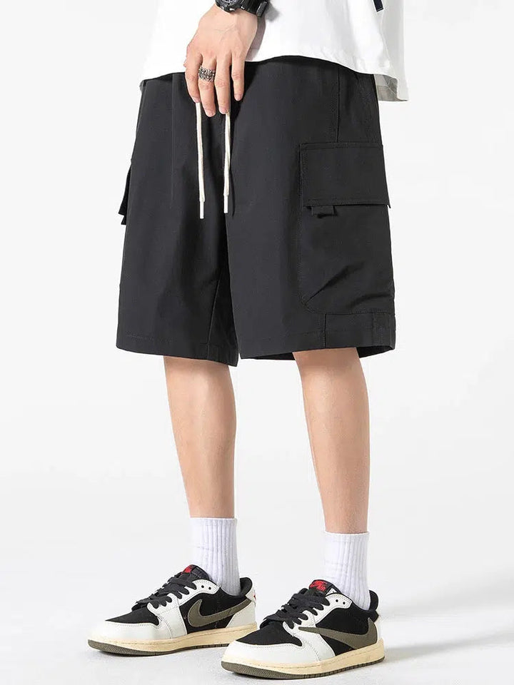 Loose Straight-Leg Shorts