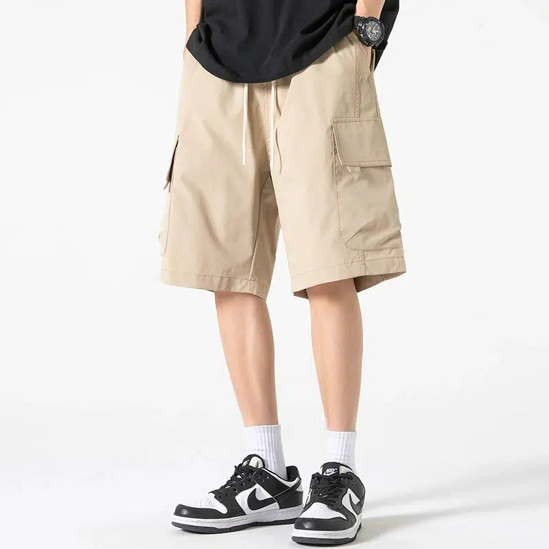 Loose Straight-Leg Shorts