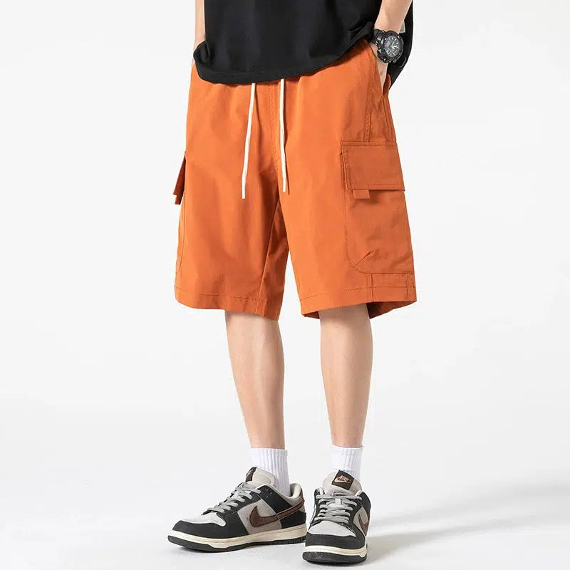 Loose Straight-Leg Shorts