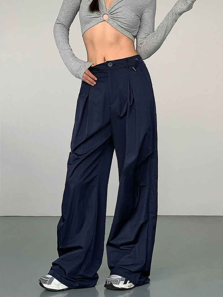 Loose Straight-leg Cargo Pants