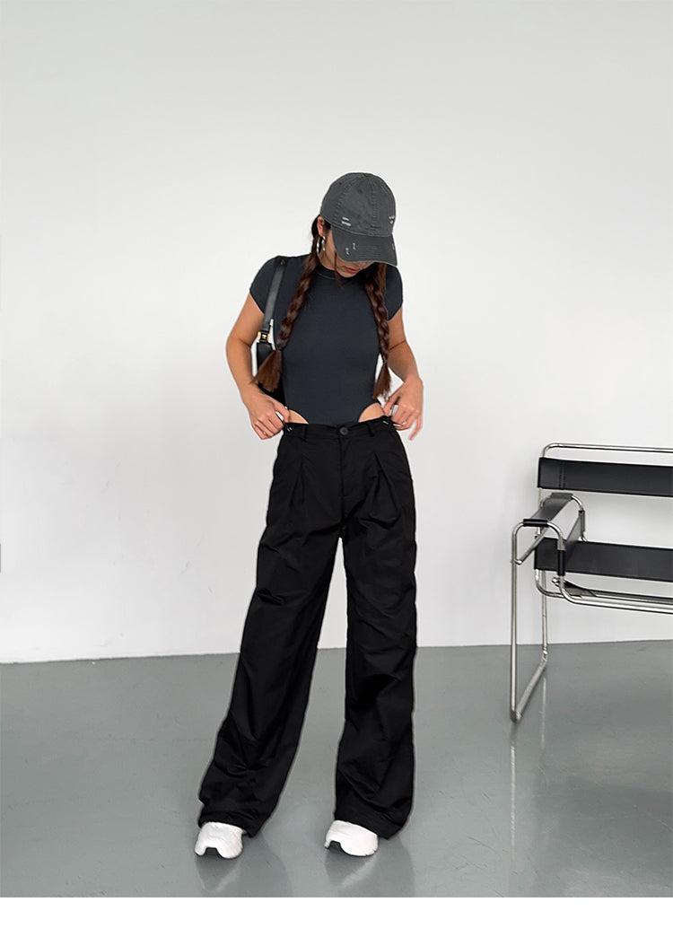 Loose Straight-leg Cargo Pants