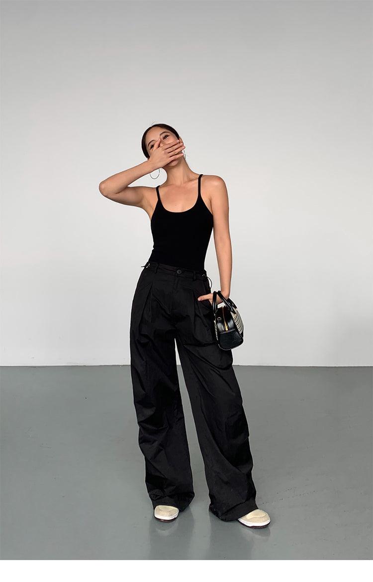 Loose Straight-leg Cargo Pants