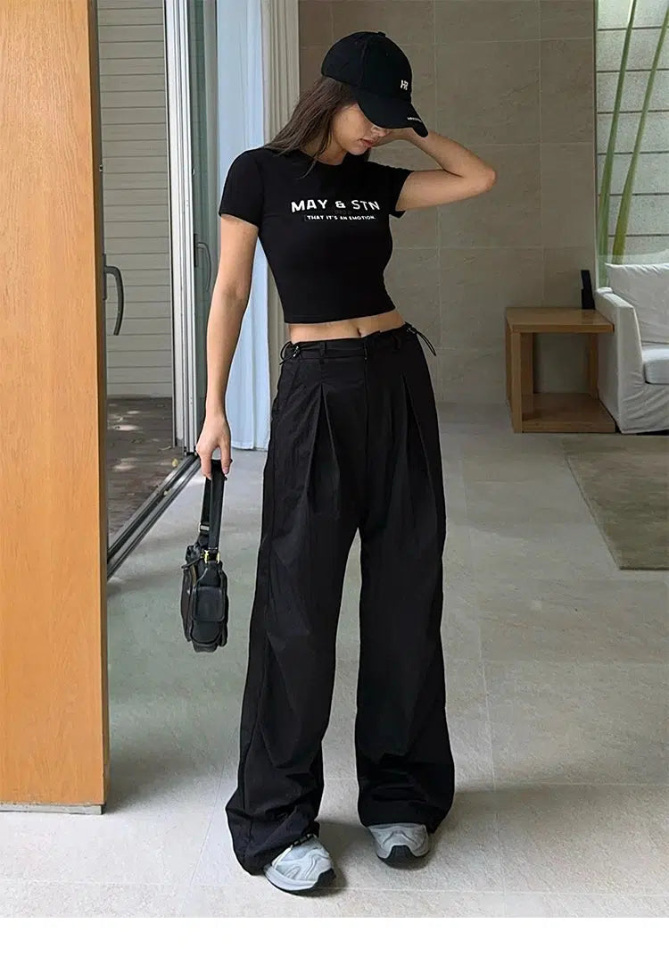 Loose Straight-leg Cargo Pants