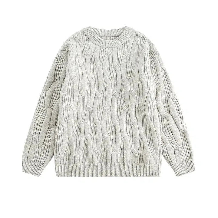 Loose-fit Cable Knit Sweater