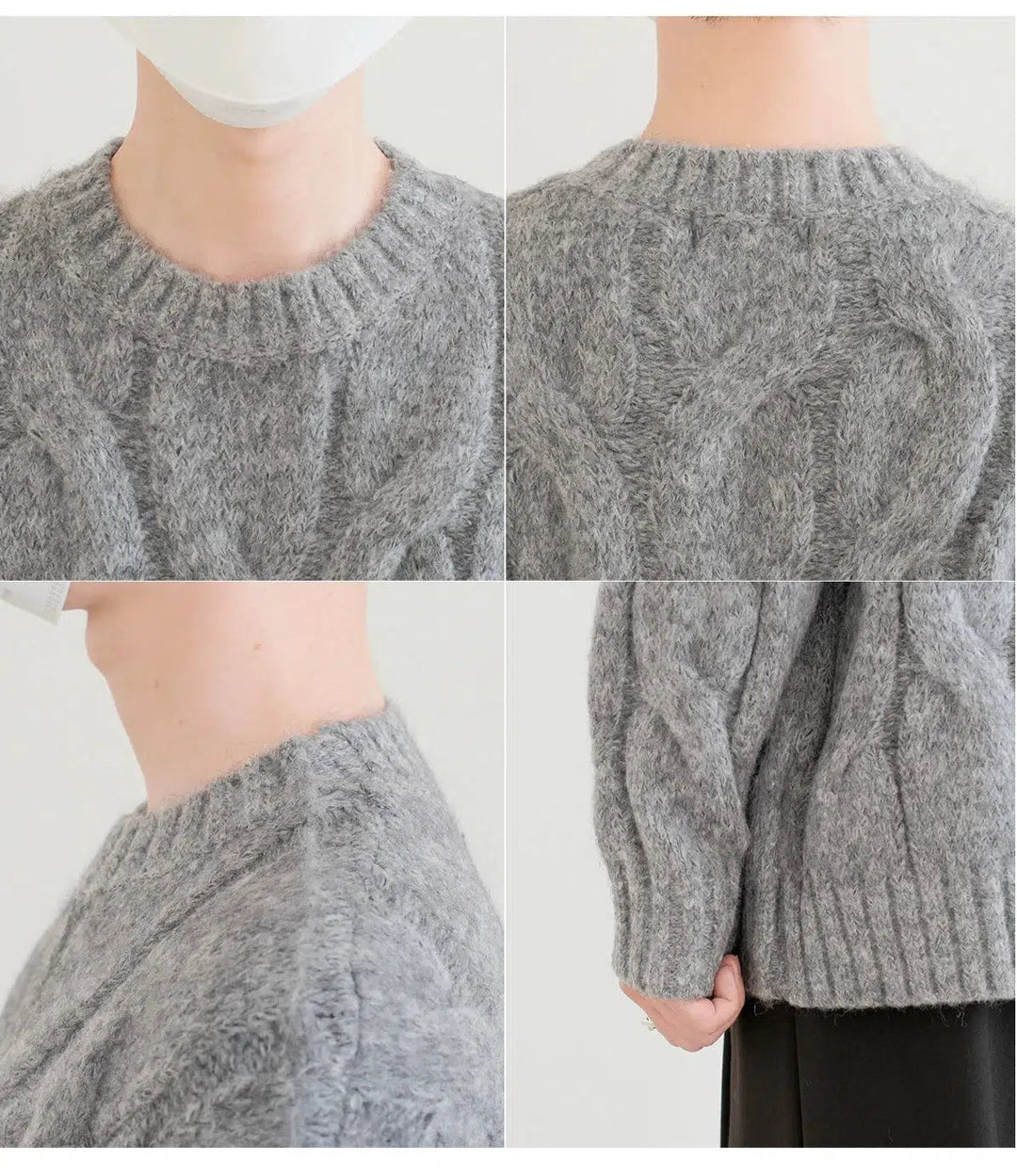 Loose-fit Cable Knit Sweater