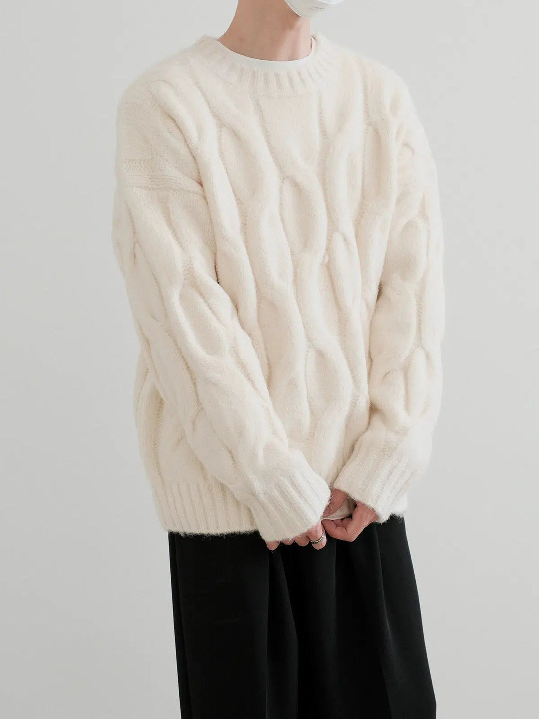 Loose-fit Cable Knit Sweater