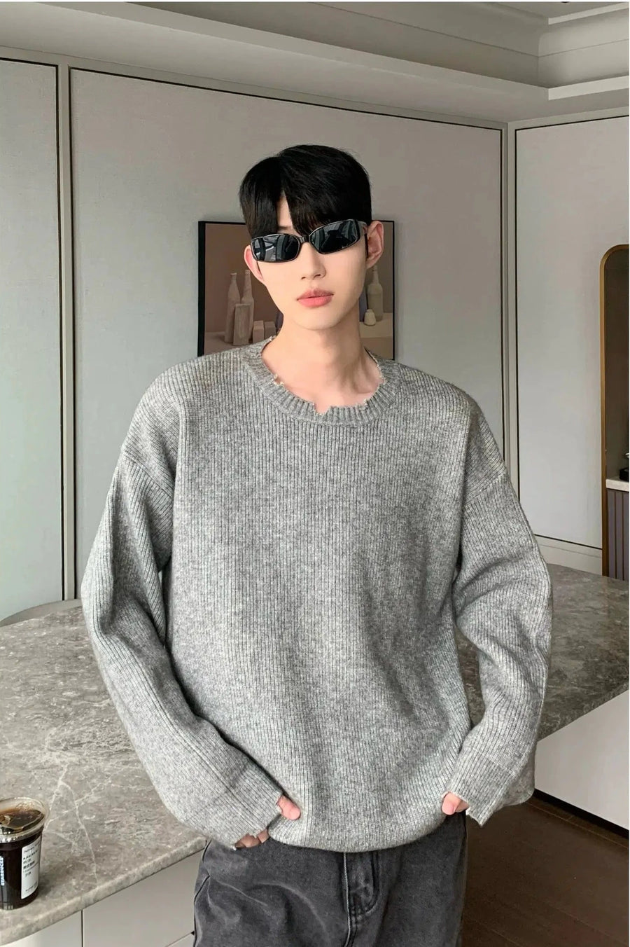 Loose-fit Crew Neck Sweater