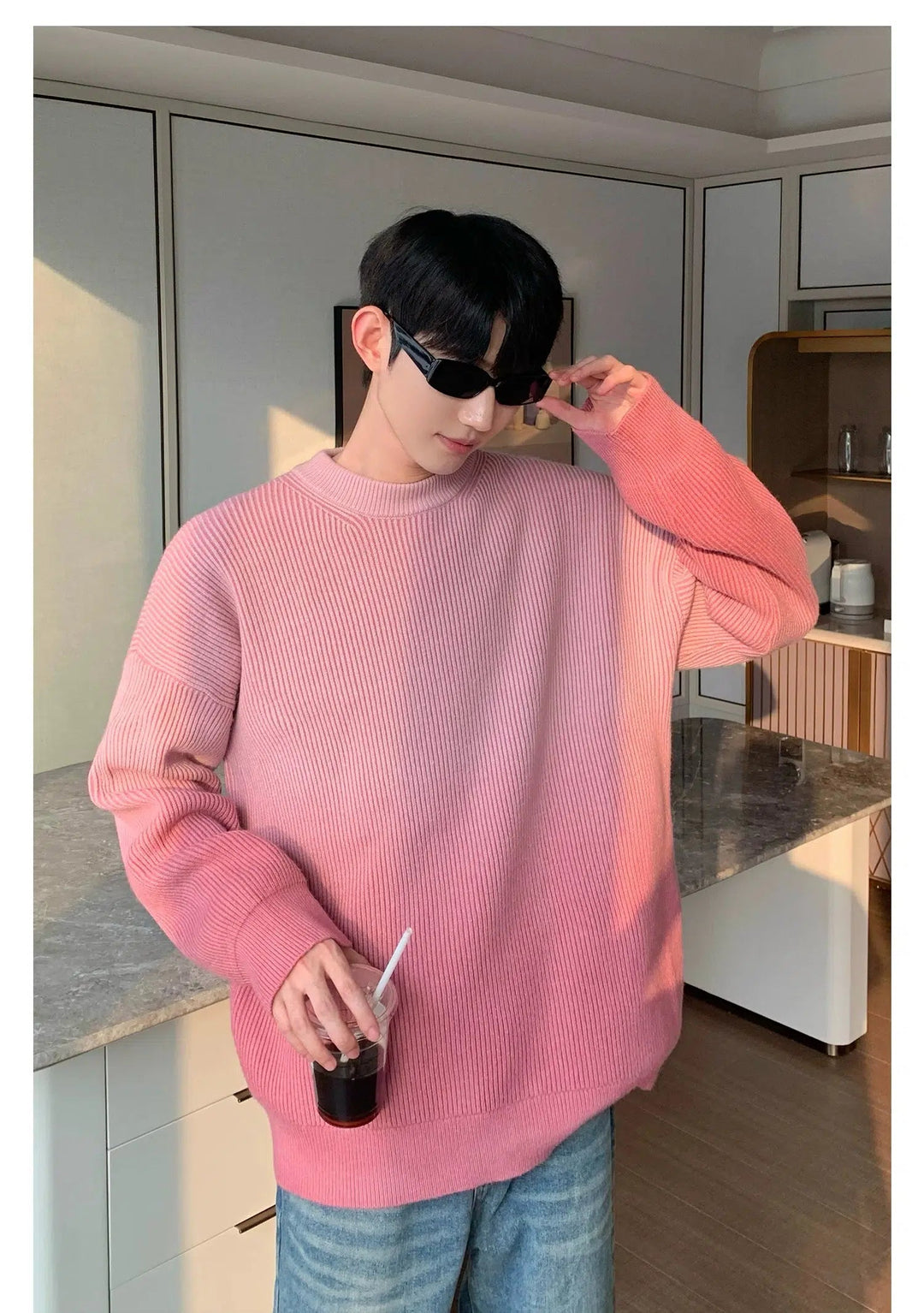 Loose fit Gradient Color Sweater