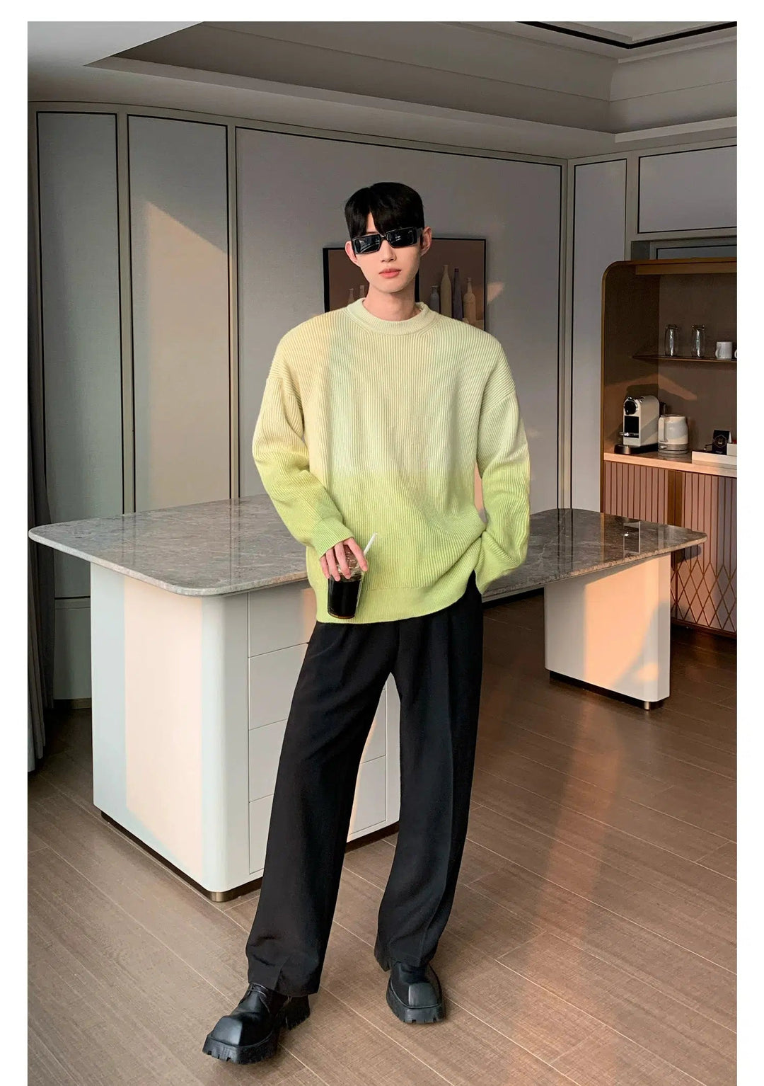 Loose fit Gradient Color Sweater