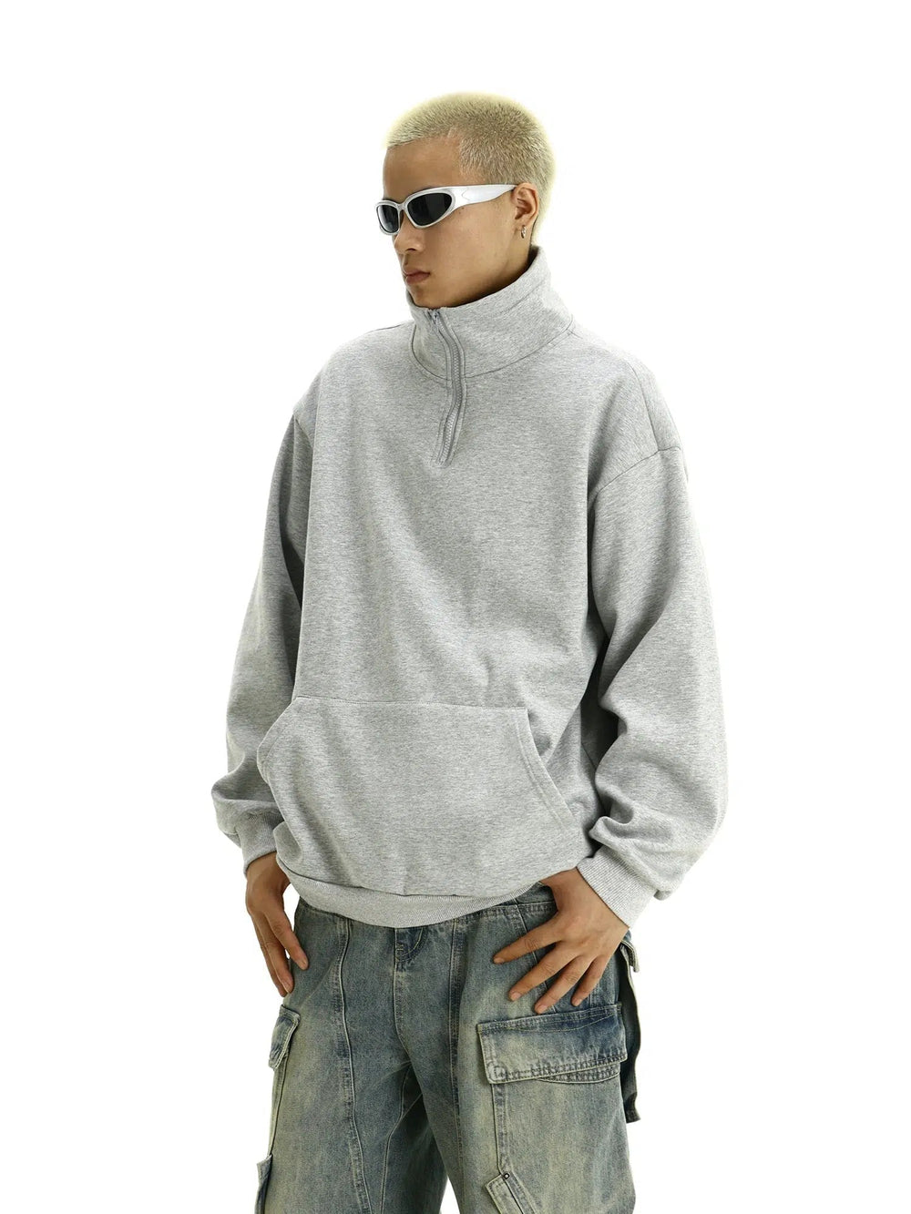 Loose-fit Half-zip Pullover