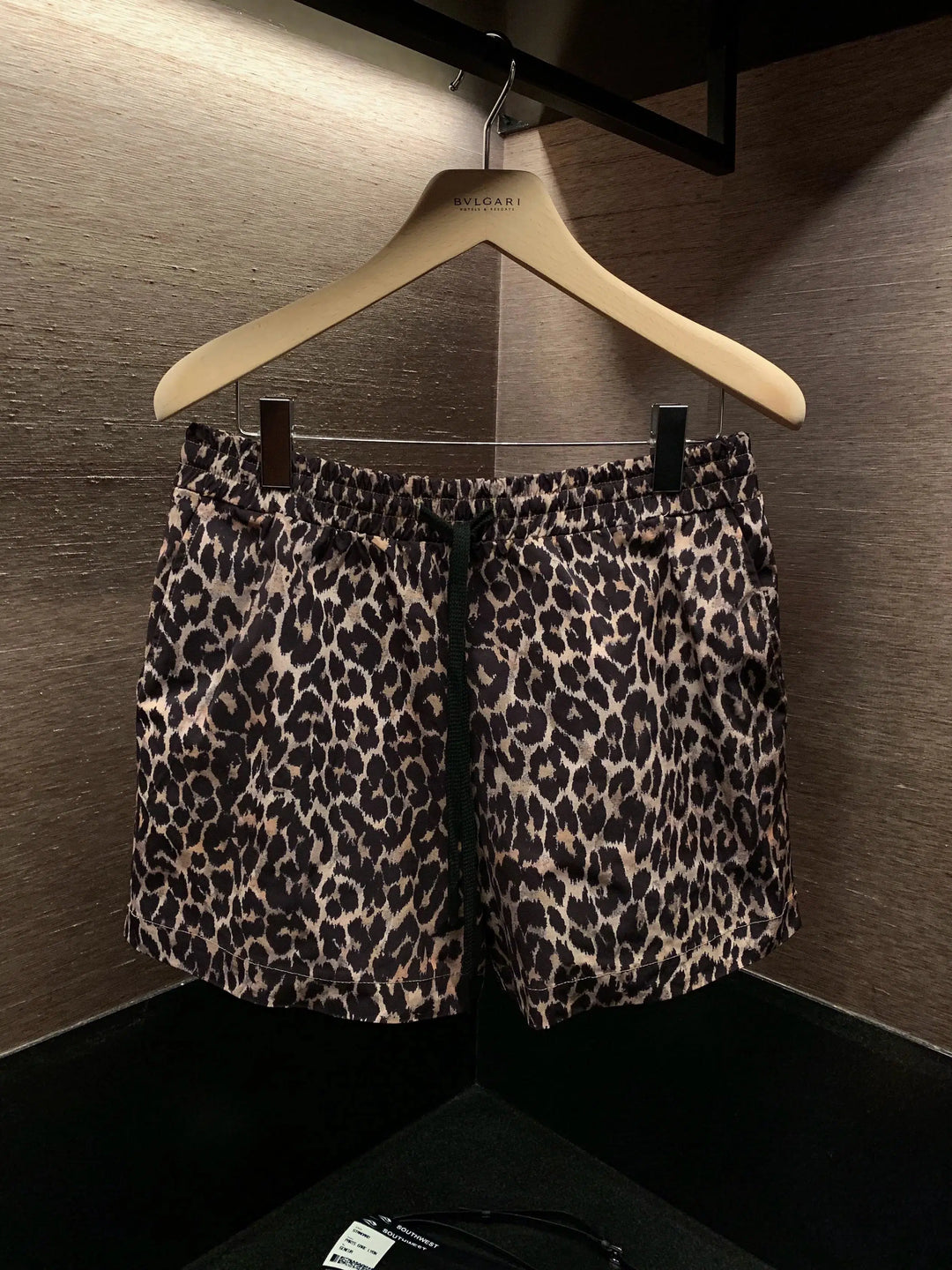 Loose-fit Leopard Print Shorts