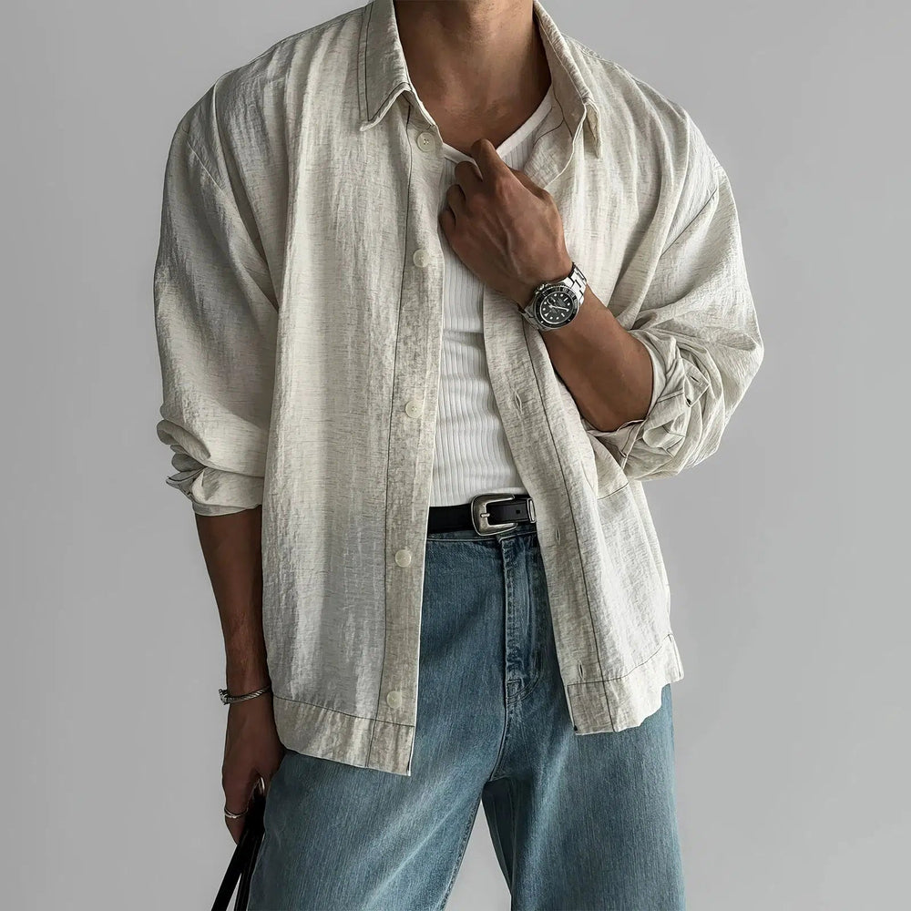 Loose-fit Long-sleeved Shirt