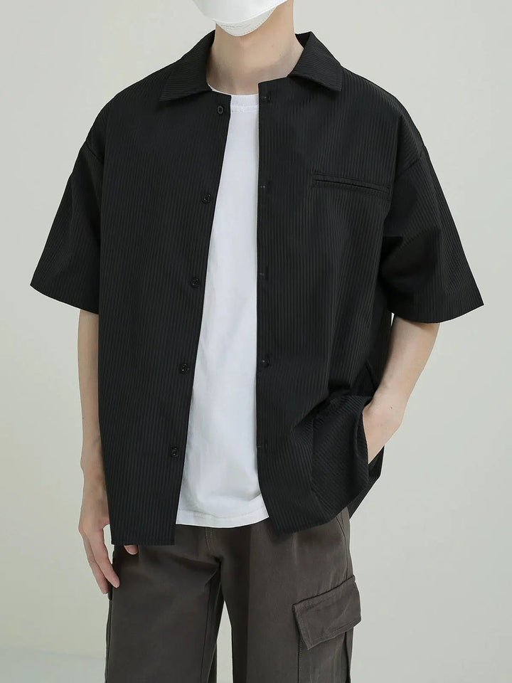 Loose-fit Short-sleeved Overshirt