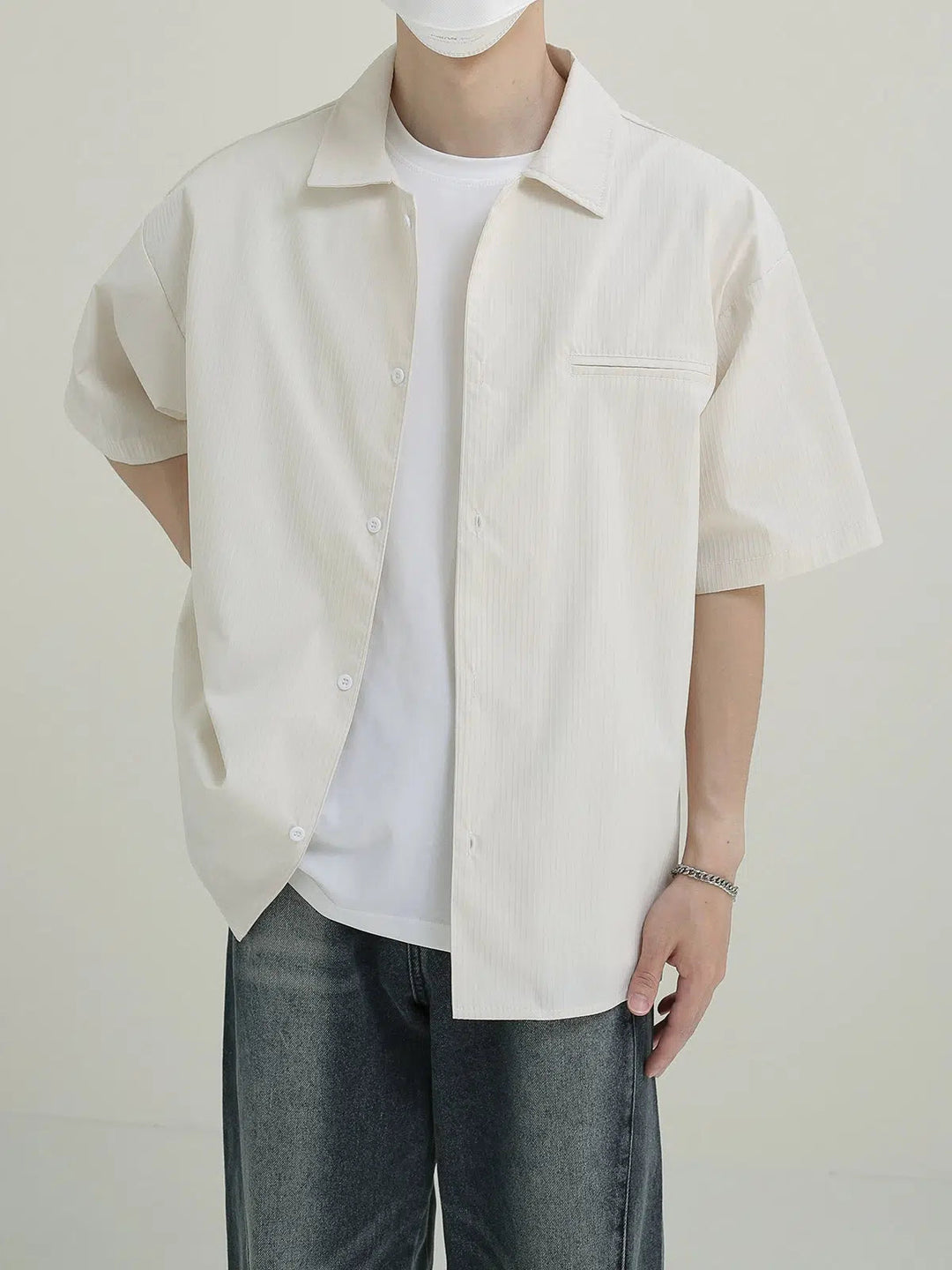 Loose-fit Short-sleeved Overshirt