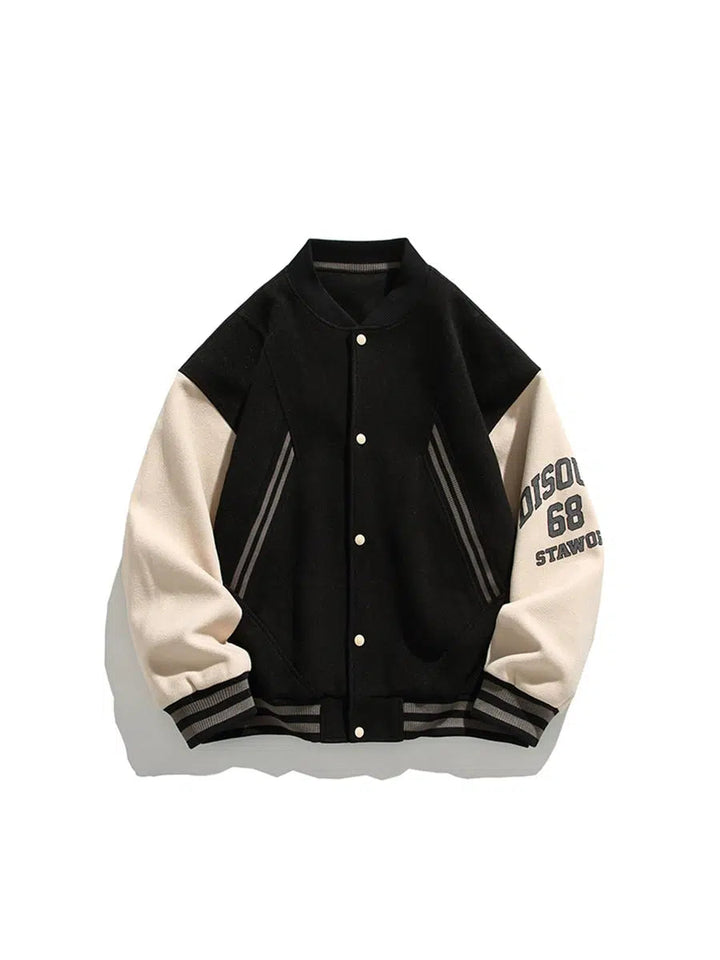 Baseball Style Loose Sports Jacket