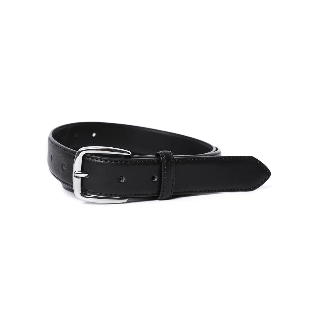 Metal Buckle Classic Leather Belt