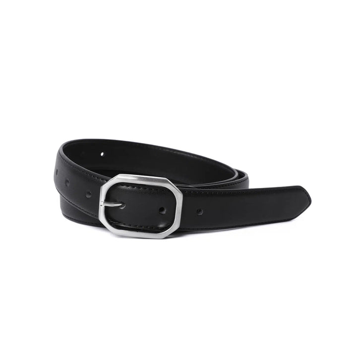 Metal Buckle Classic Leather Belt