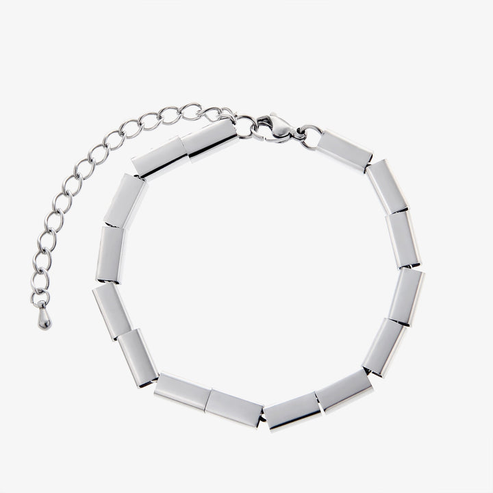 Metal Square Pearl Bracelet