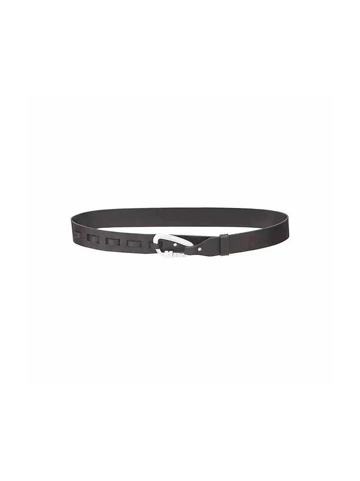 Metallic Buckle Design Belt