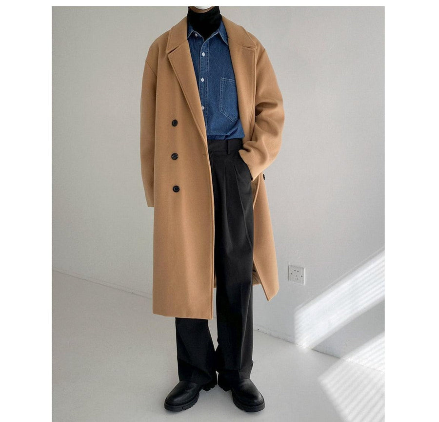 Mid-length Thickened Woolen Coat