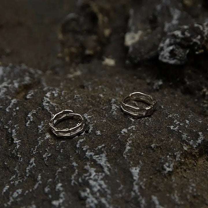 Minimalist Double Band Hoop Earrings