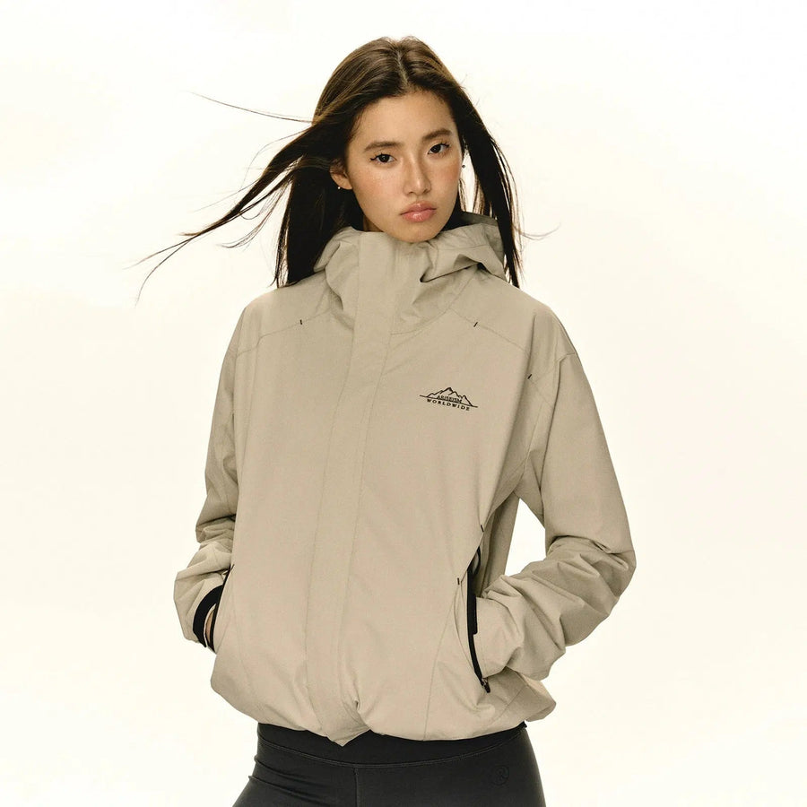 Modern Hooded Windbreaker Jacket