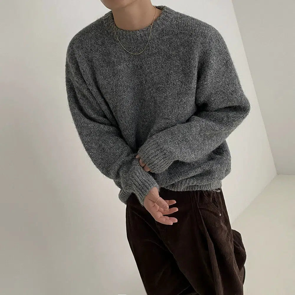 Mohair Round Neck Sweater