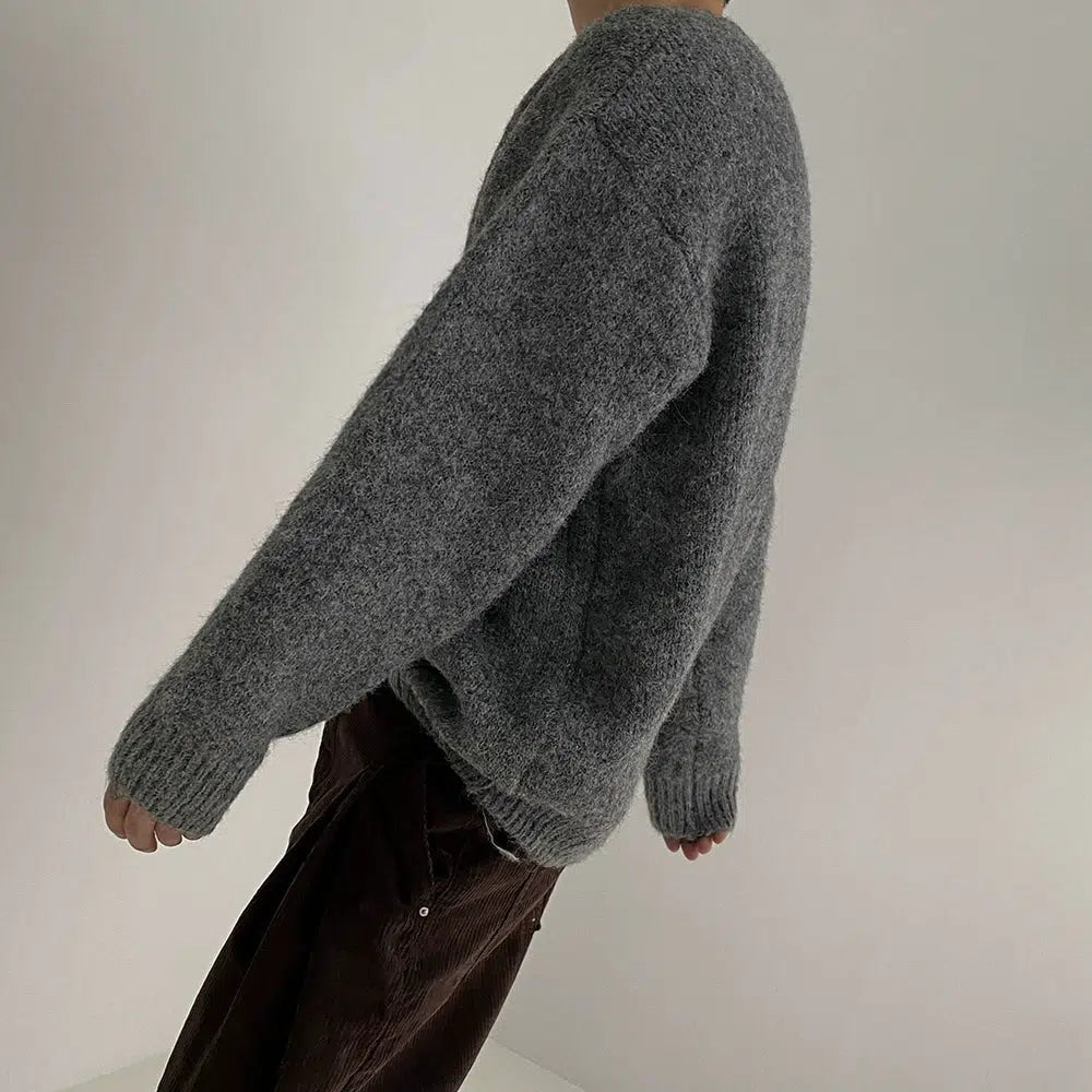 Mohair Round Neck Sweater