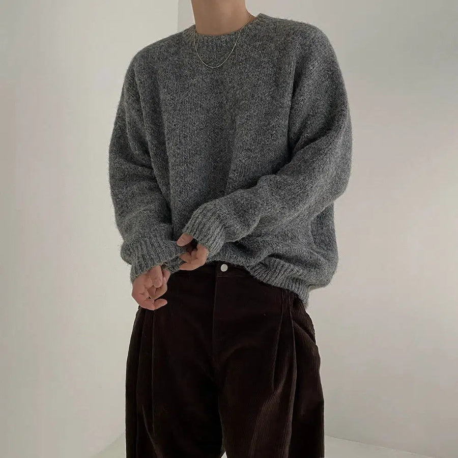 Mohair Round Neck Sweater